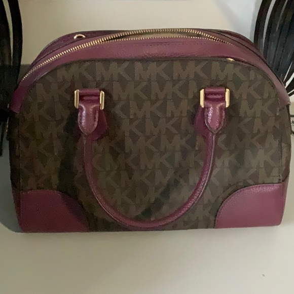 Michael Kors Brown and Purple Satchel - Picture 2 of 6